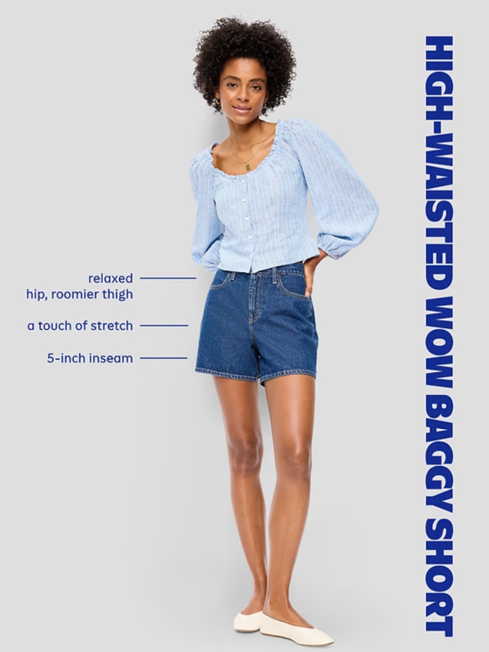 Old Navy Denim High-Rise Wow Baggy Shorts
